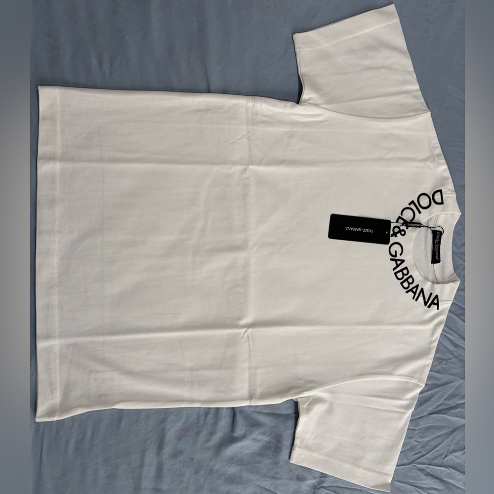 Authentic- Dolce Gabbana Logo Neck T-Shirt Receipt Purchase Included🧾✅